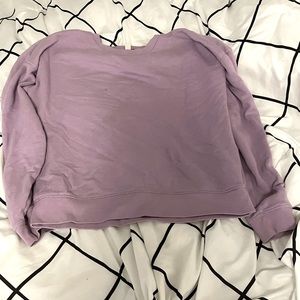 American Eagle purple crewneck